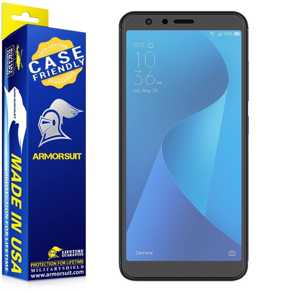 [2 Pack] Asus Zenfone Max Plus Matte Case Friendly Screen Protector