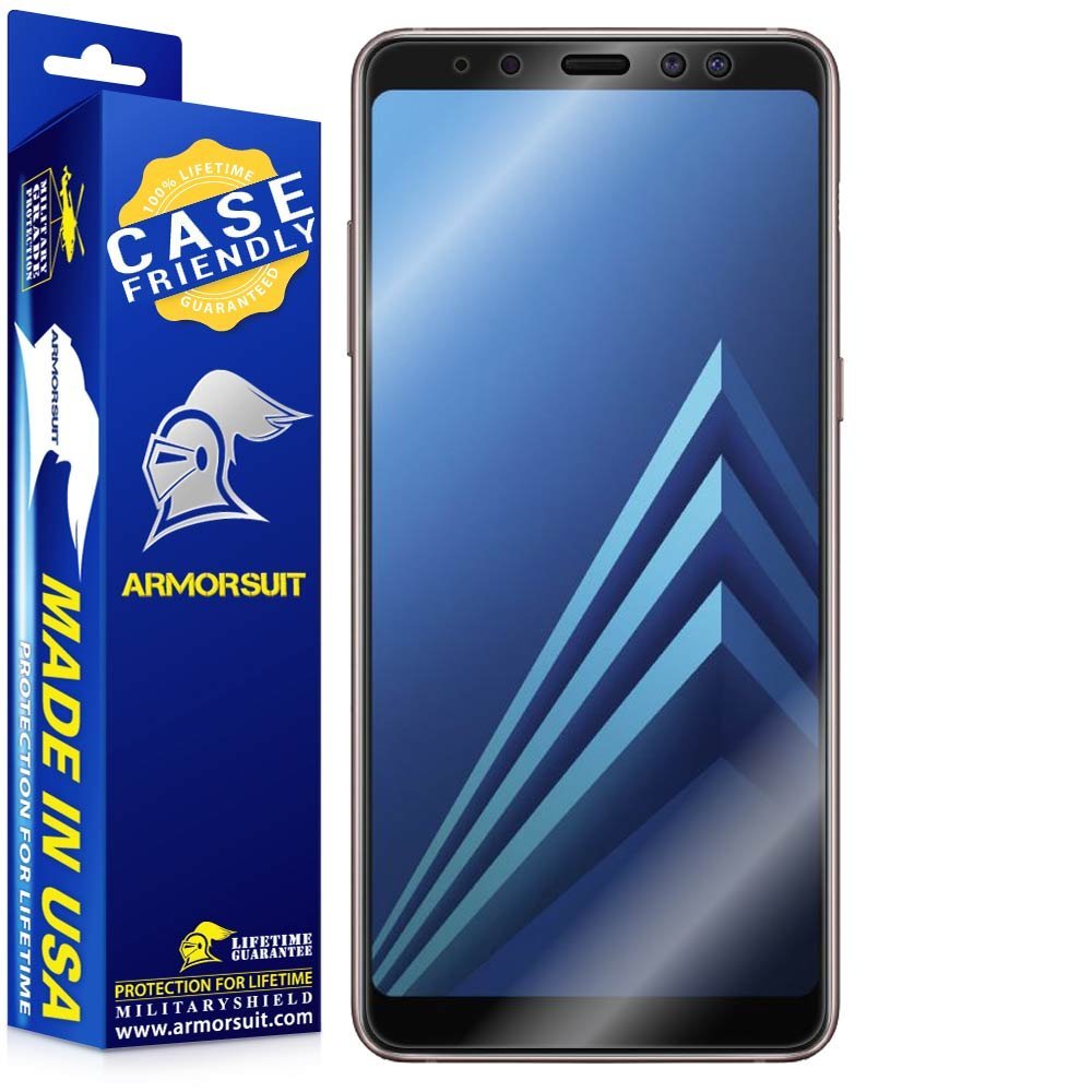 [2-Pack] Samsung Galaxy A8 Plus (2018) Case-Friendly Screen Protector
