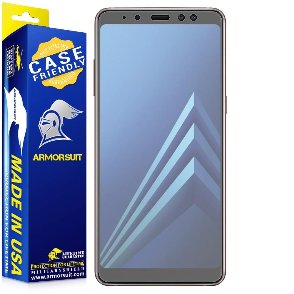 [2-Pack] Samsung Galaxy A8 Plus (2018) Matte Case Friendly Screen Protector