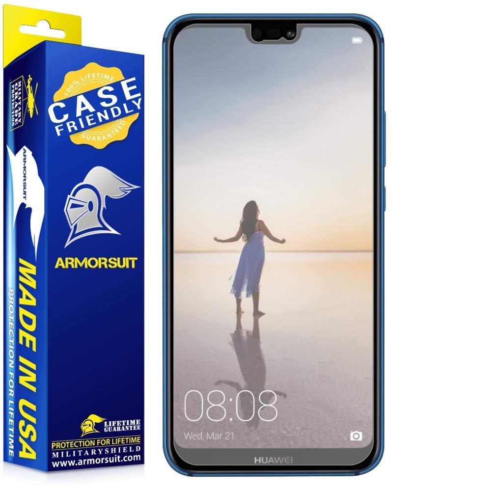 [2-Pack] Huawei P20 Lite Matte Case Friendly Screen Protector