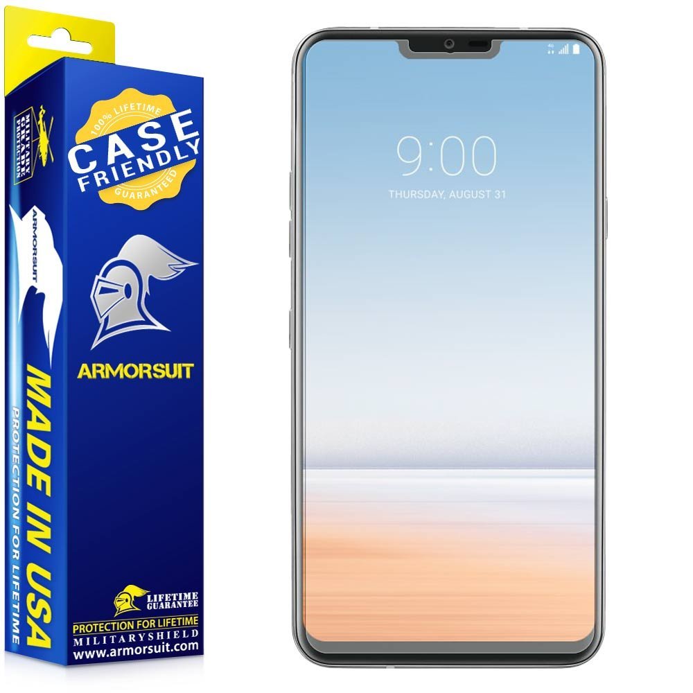 [2 Pack] LG G7 ThinQ Matte Case Friendly Screen Protector