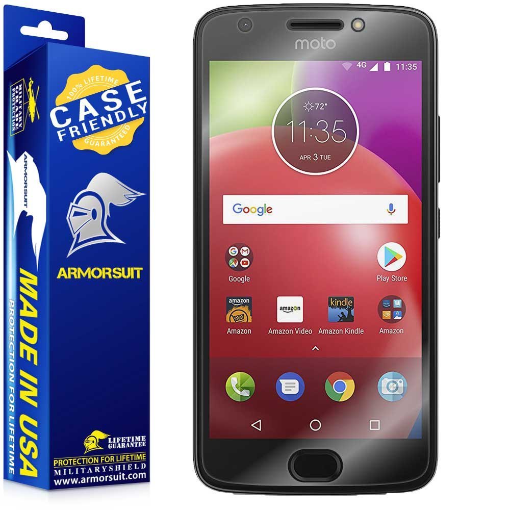 [2 Pack] Motorola Moto E4 Case Friendly Screen Protector