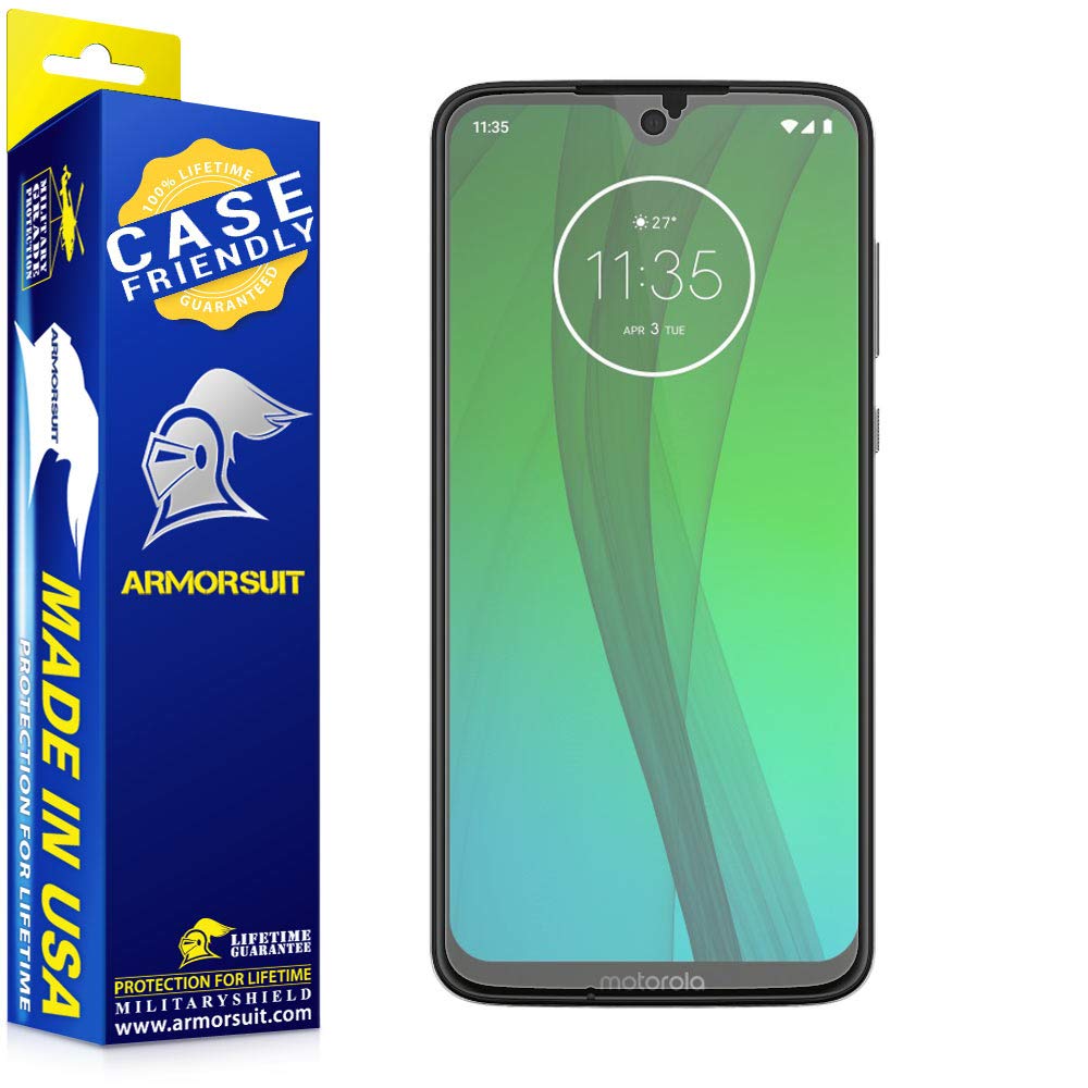 [2 Pack] Motorola Moto G7 Matte Case Friendly Screen Protector