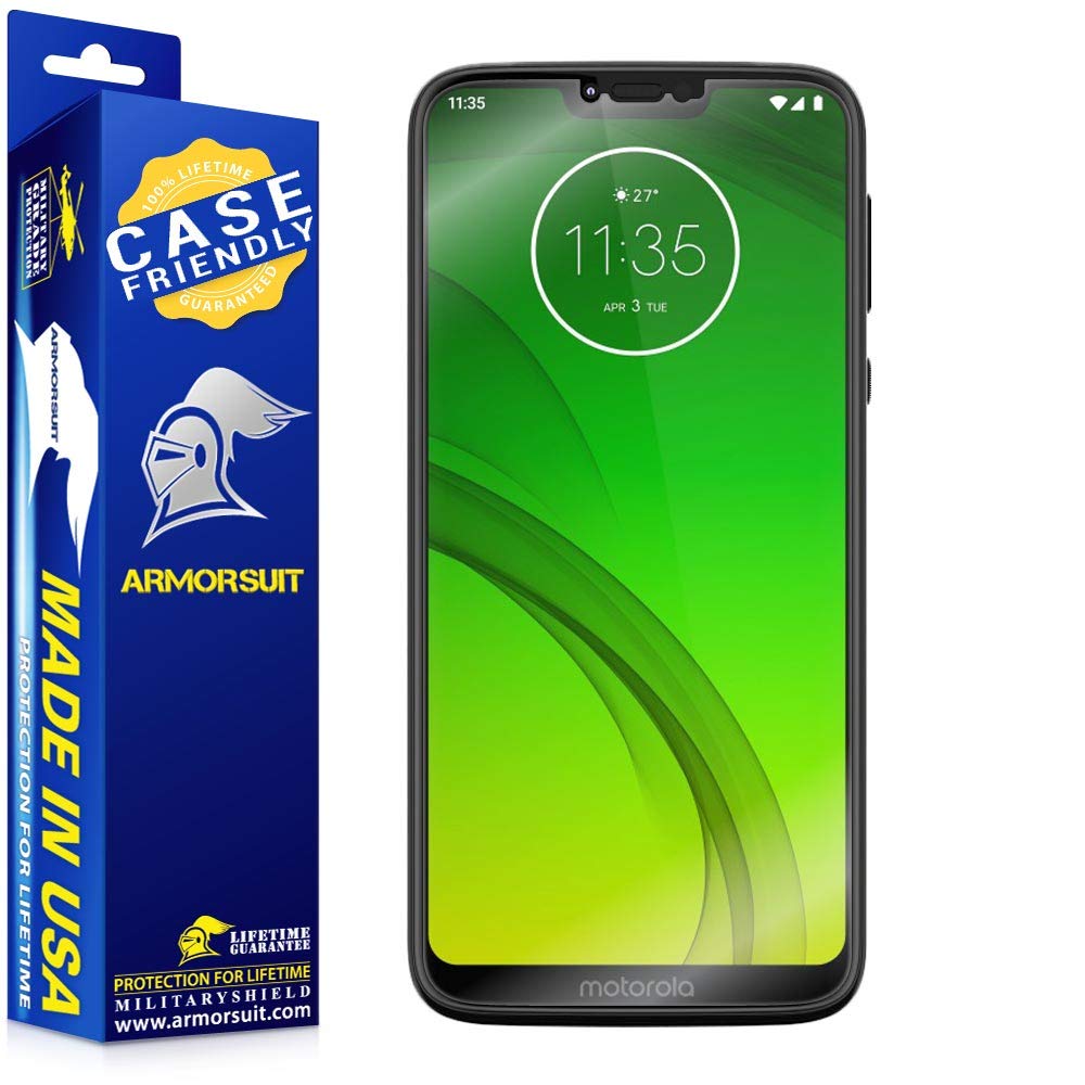 [2 Pack] Motorola Moto G7 Power Case Friendly Screen Protector