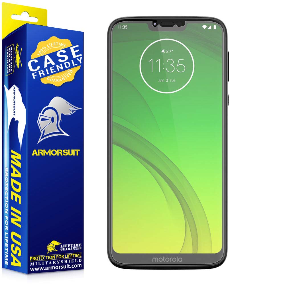 [2 Pack] Motorola Moto G7 Power Matte Case Friendly Screen Protector