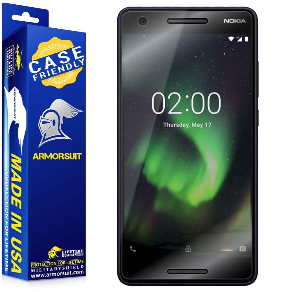 [2 Pack] Nokia 2.1 Case Friendly Screen Protector