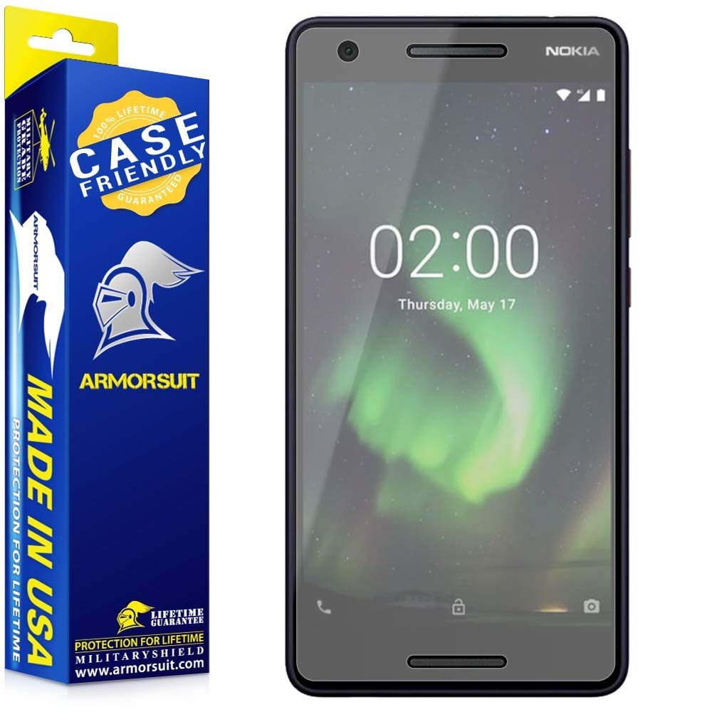 [2 Pack] Nokia 2.1 Matte Case Friendly Screen Protector