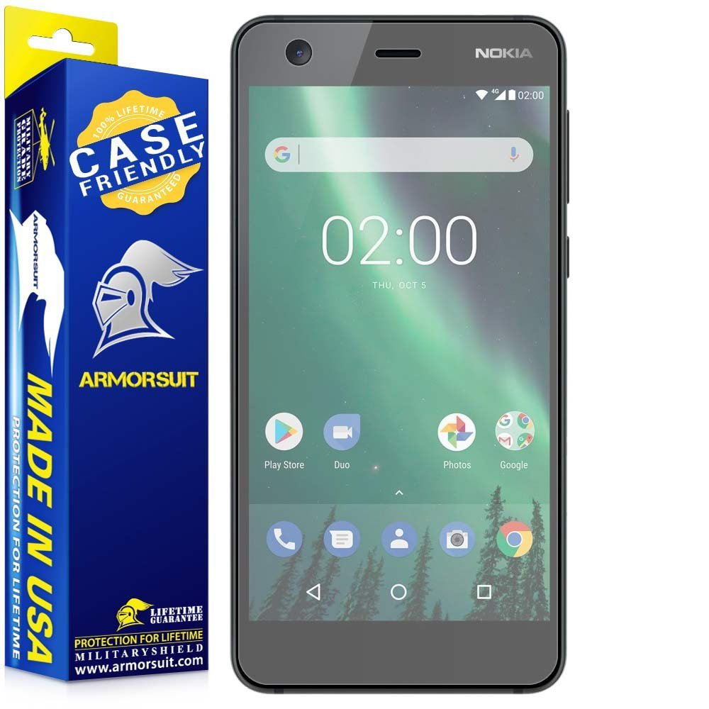 [2 Pack] Nokia 2 Matte Case Friendly Screen Protector