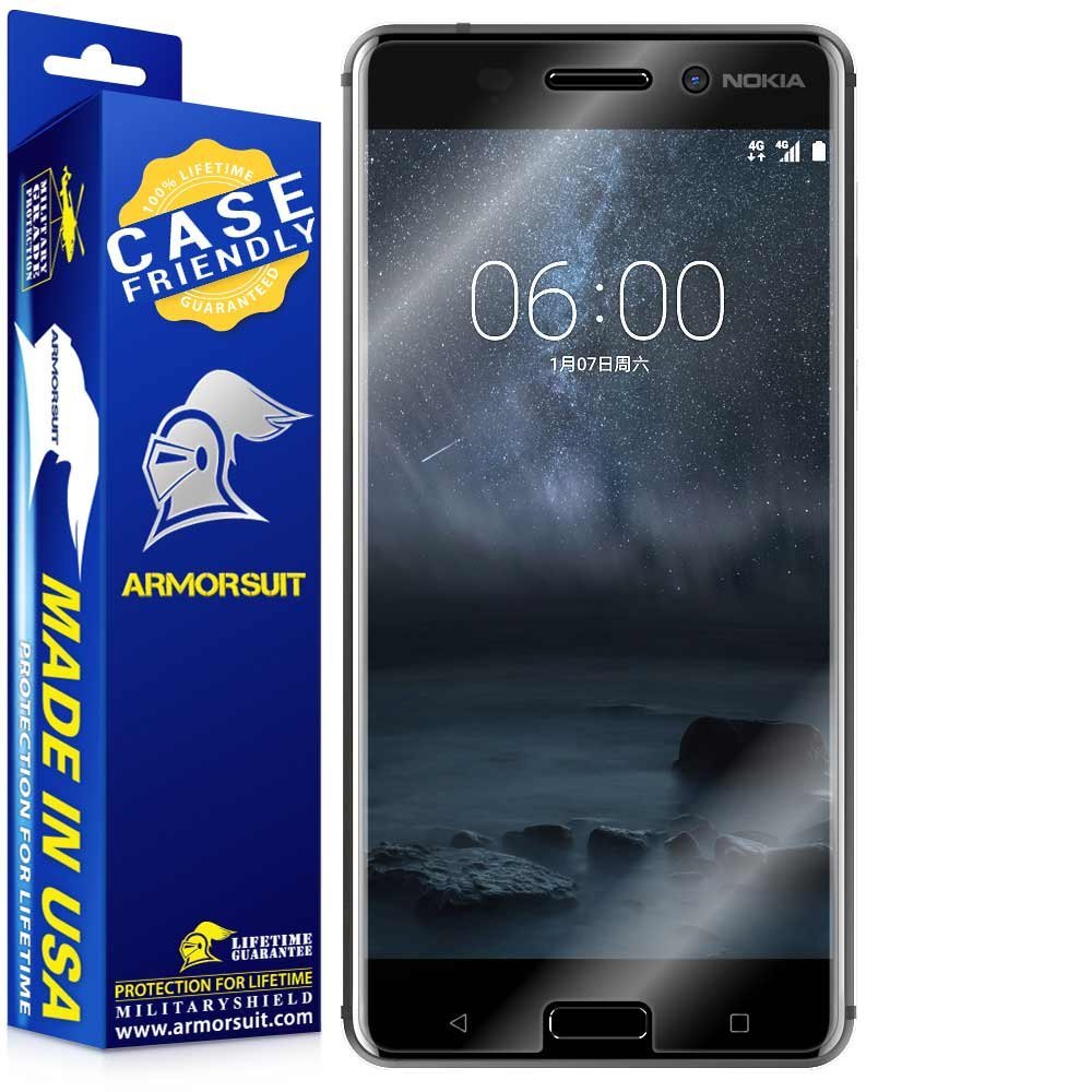 [2 Pack] Nokia 6 Case Friendly Screen Protector