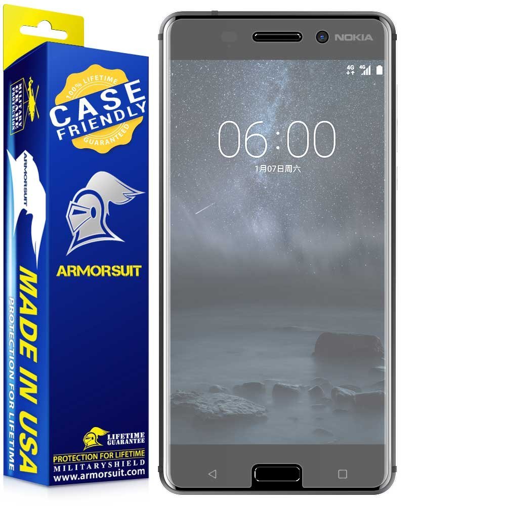 [2 Pack] Nokia 6 Matte Case Friendly Screen Protector