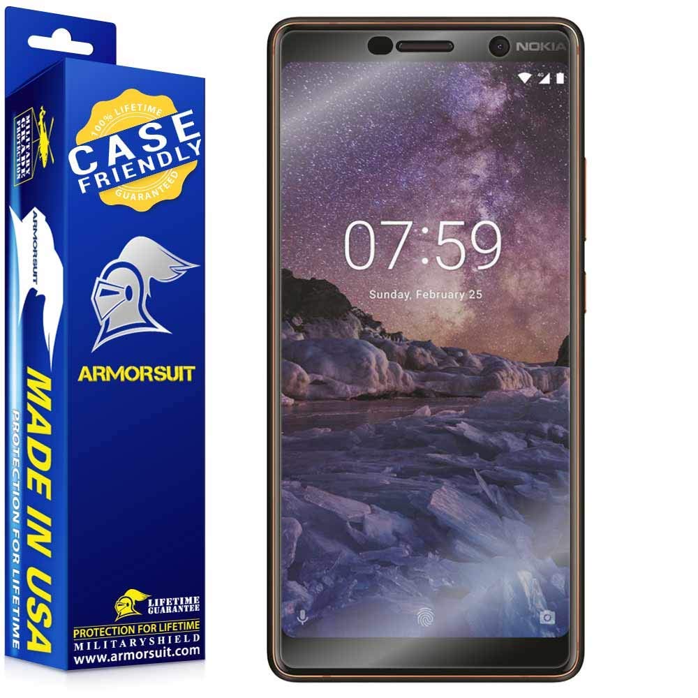 [2 Pack] Nokia 7 Plus Case Friendly Screen Protector
