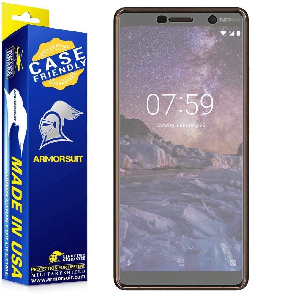 [2 Pack] Nokia 7 Plus Matte Case Friendly Screen Protector