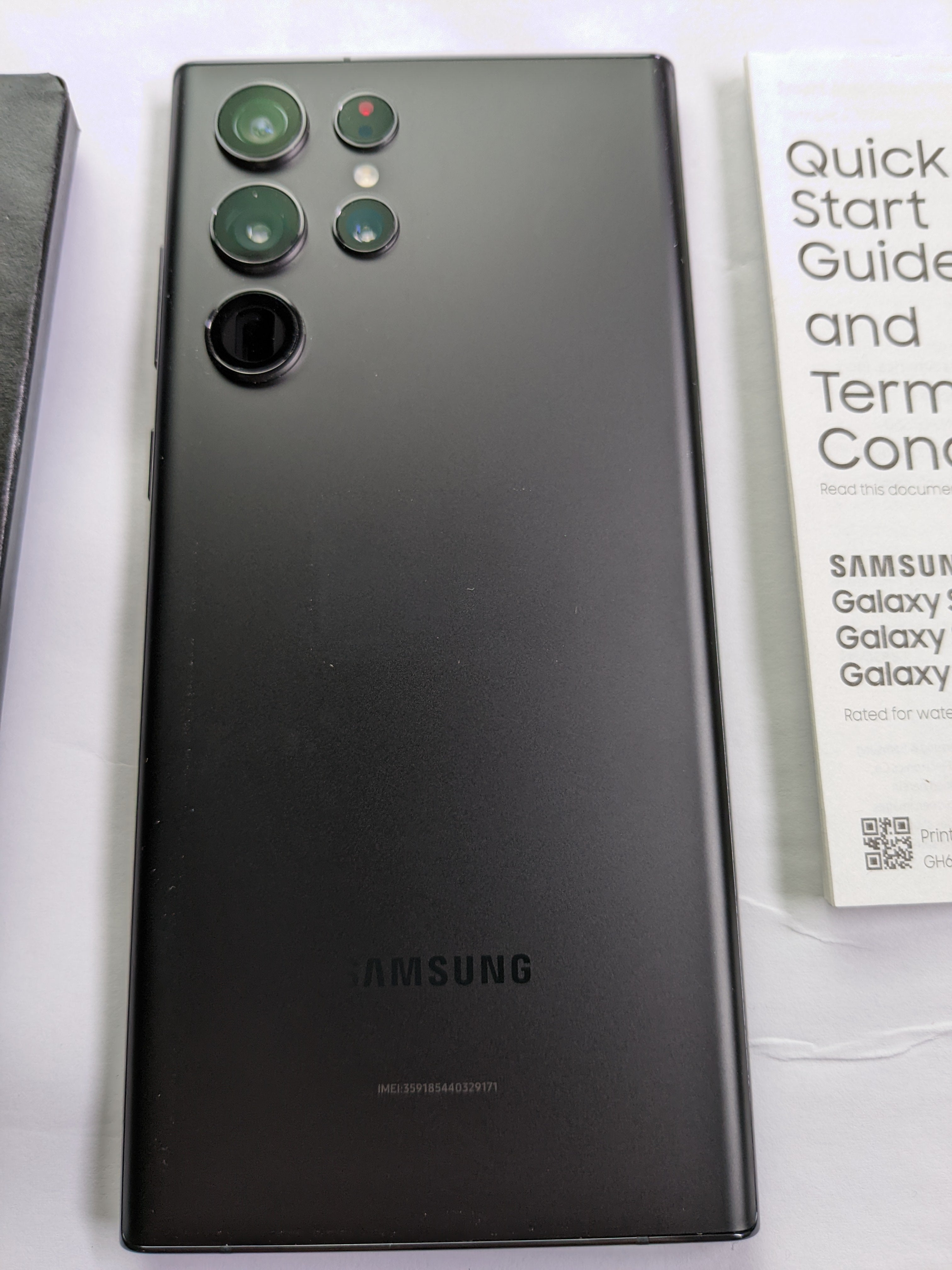 Samsung Galaxy S22 Ultra 5G (2022) SM-908U1 Unlocked 128gb Black