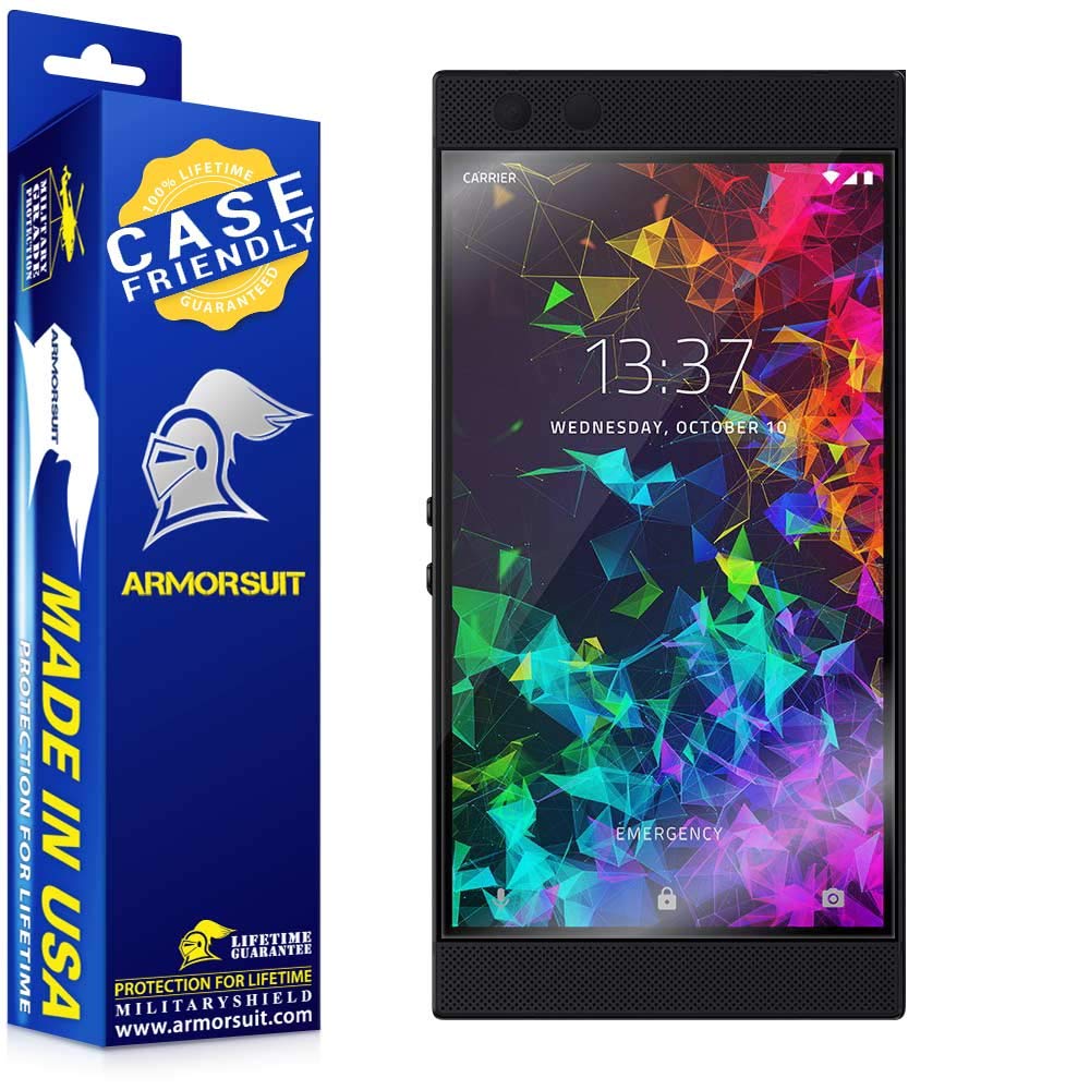 [2-Pack] Razer Phone 2 Case Friendly Screen Protector