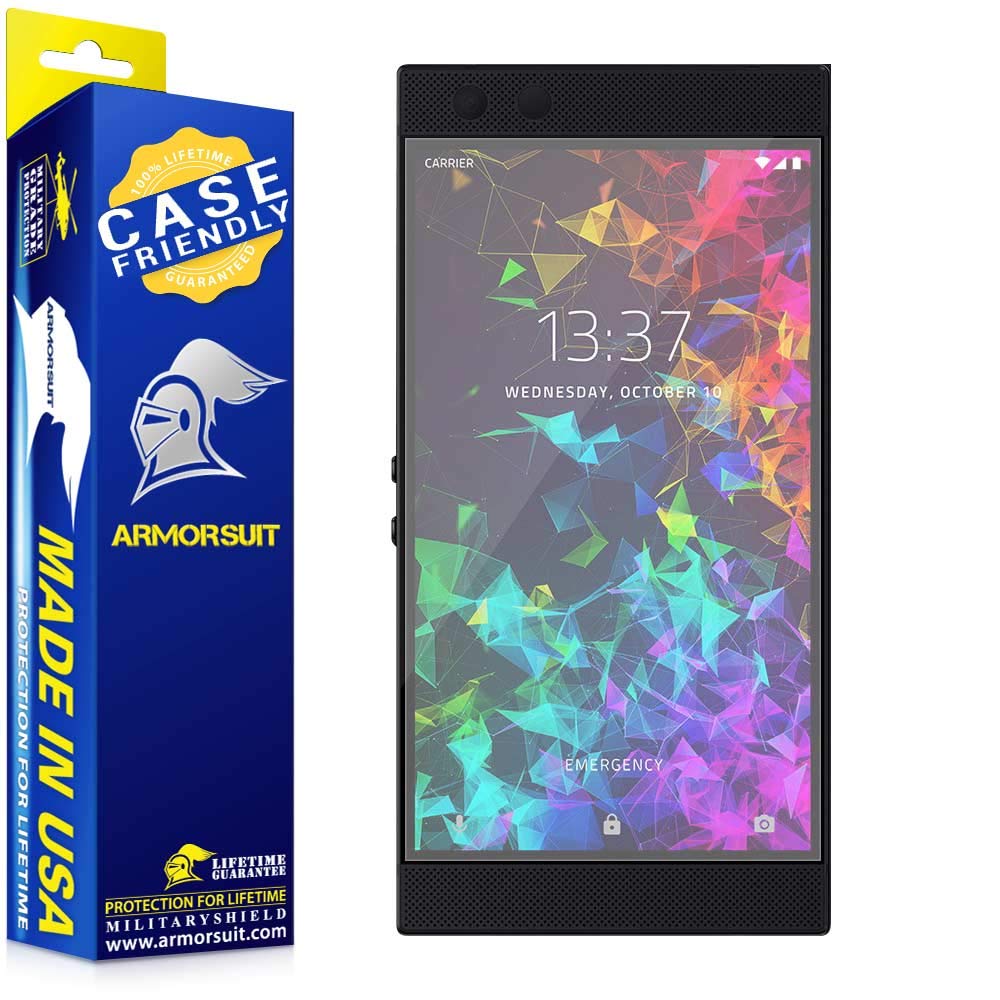 [2-Pack] Razer Phone 2 Matte Case Friendly Screen Protector