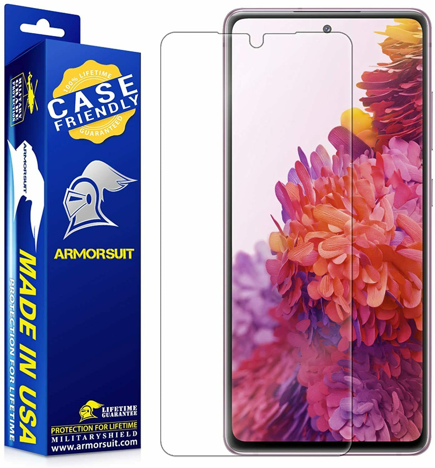 [2-Pack] Samsung Galaxy S20 FE Case-Friendly Screen Protector