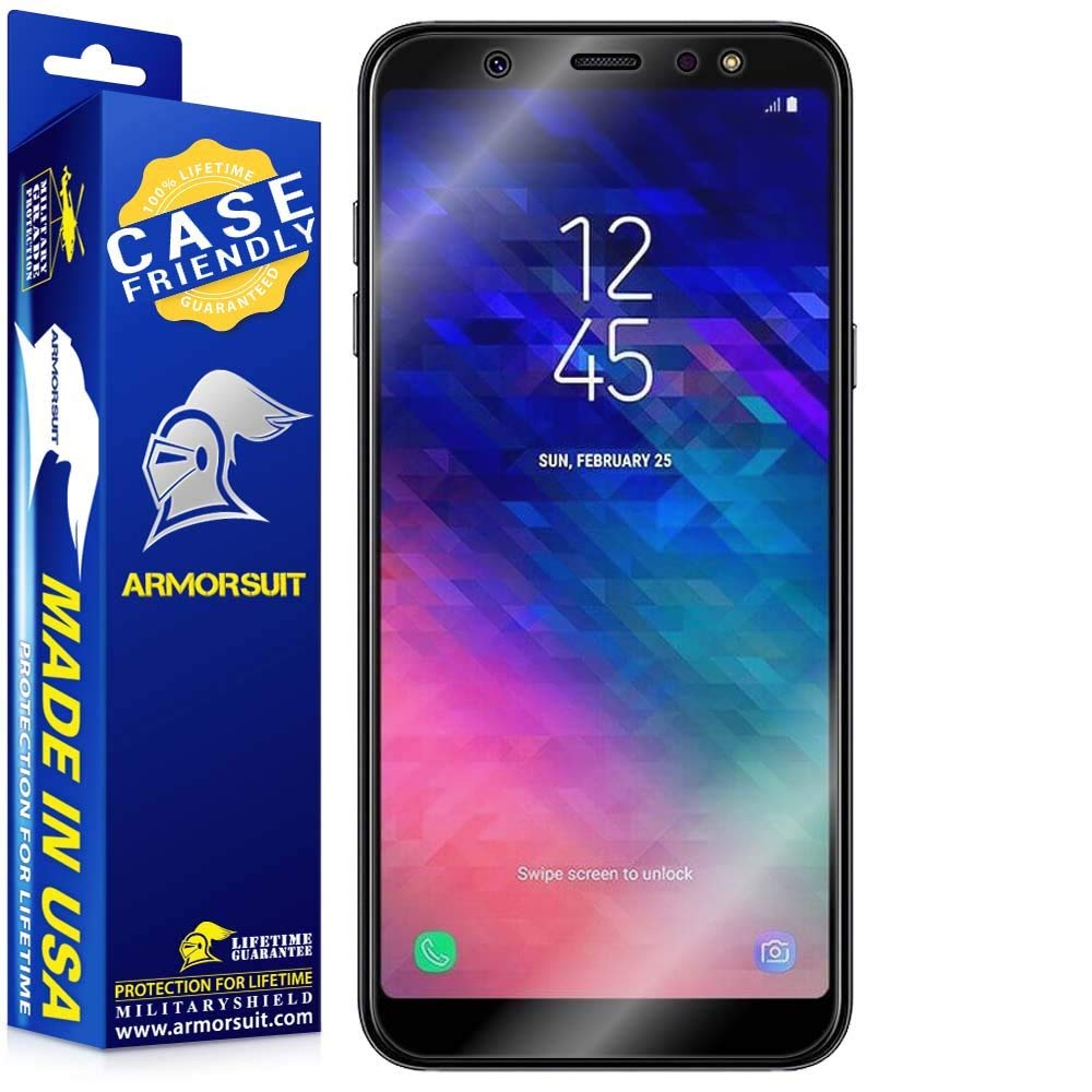 [2-Pack] Samsung Galaxy A6 Case-Friendly Screen Protector