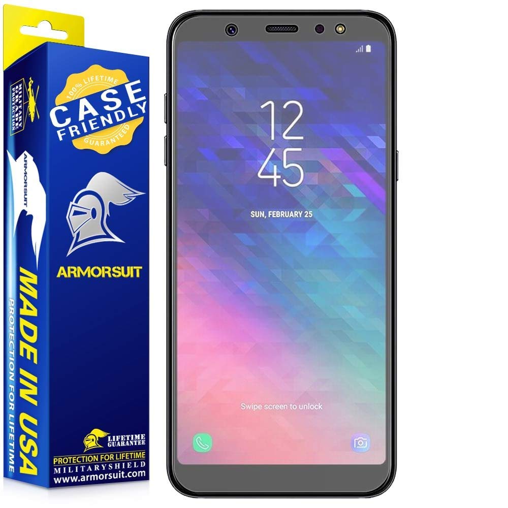 [2-Pack] Samsung Galaxy A6 Matte Case-Friendly Screen Protector