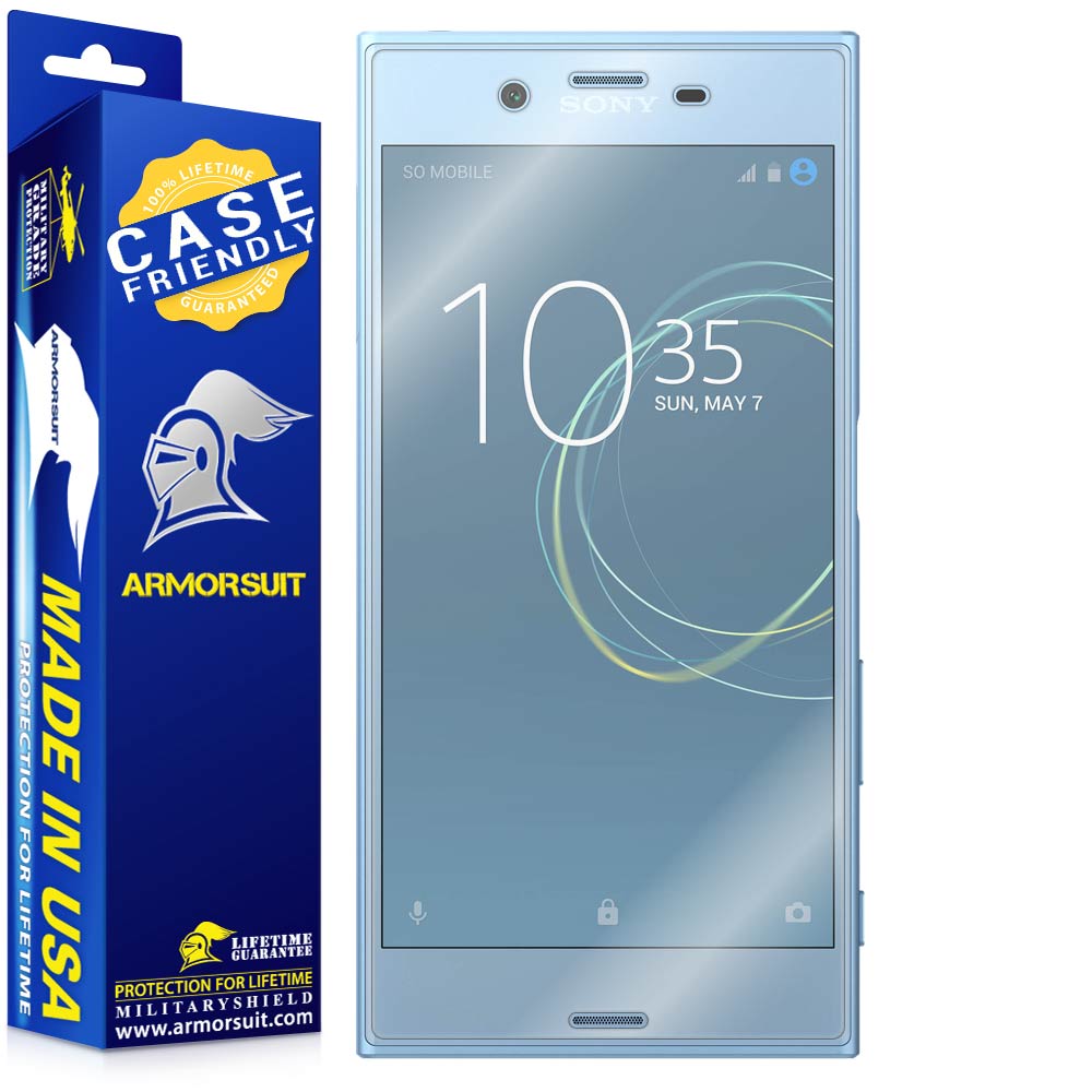 [2-Pack] Sony Xperia XZ1 Case Friendly Screen Protector