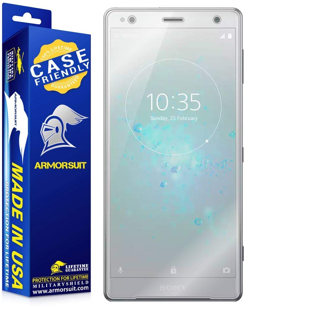 [2-Pack] Sony Xperia XZ2 Case Friendly Screen Protector