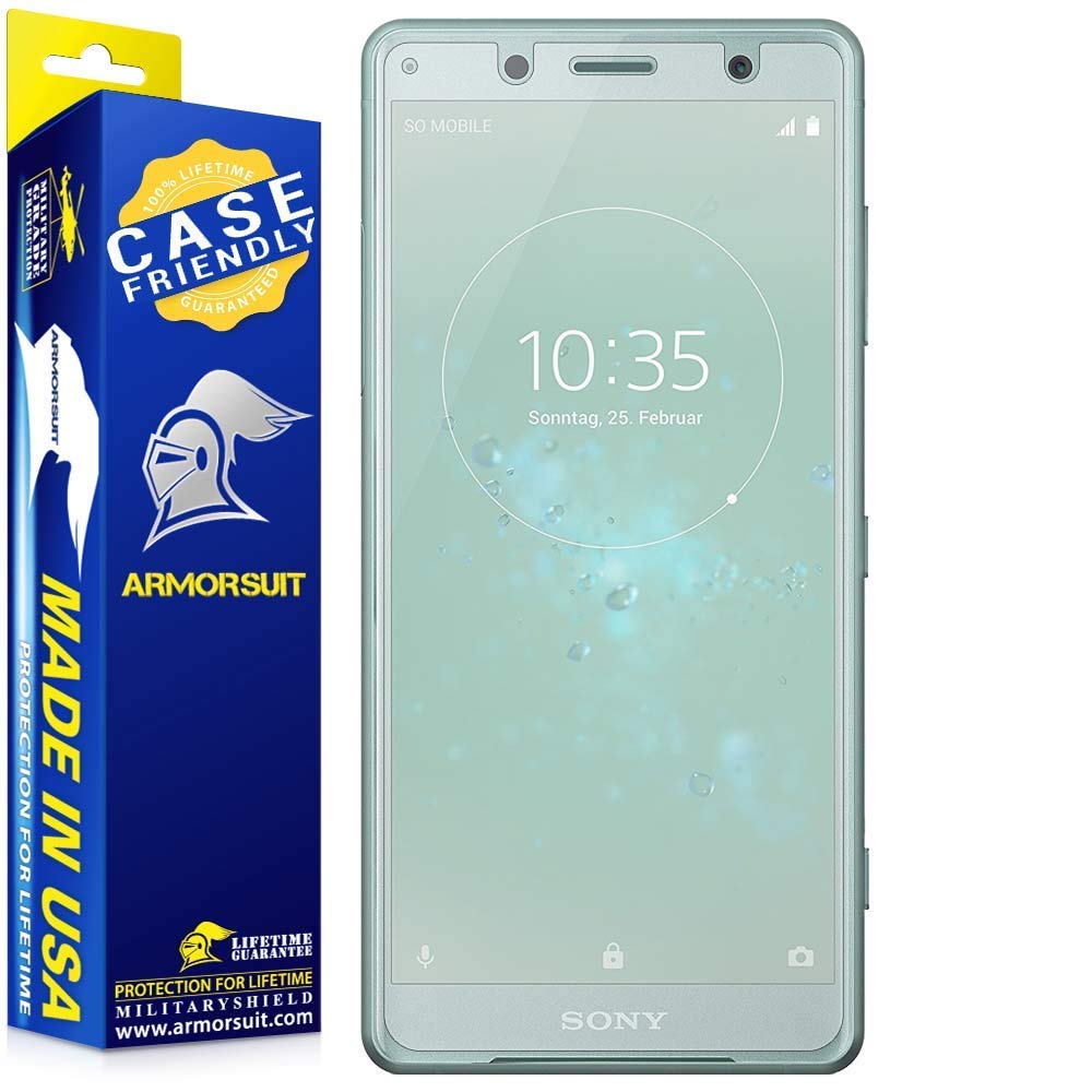 [2-Pack] Sony Xperia XZ2 Compact Matte Case Friendly Screen Protector