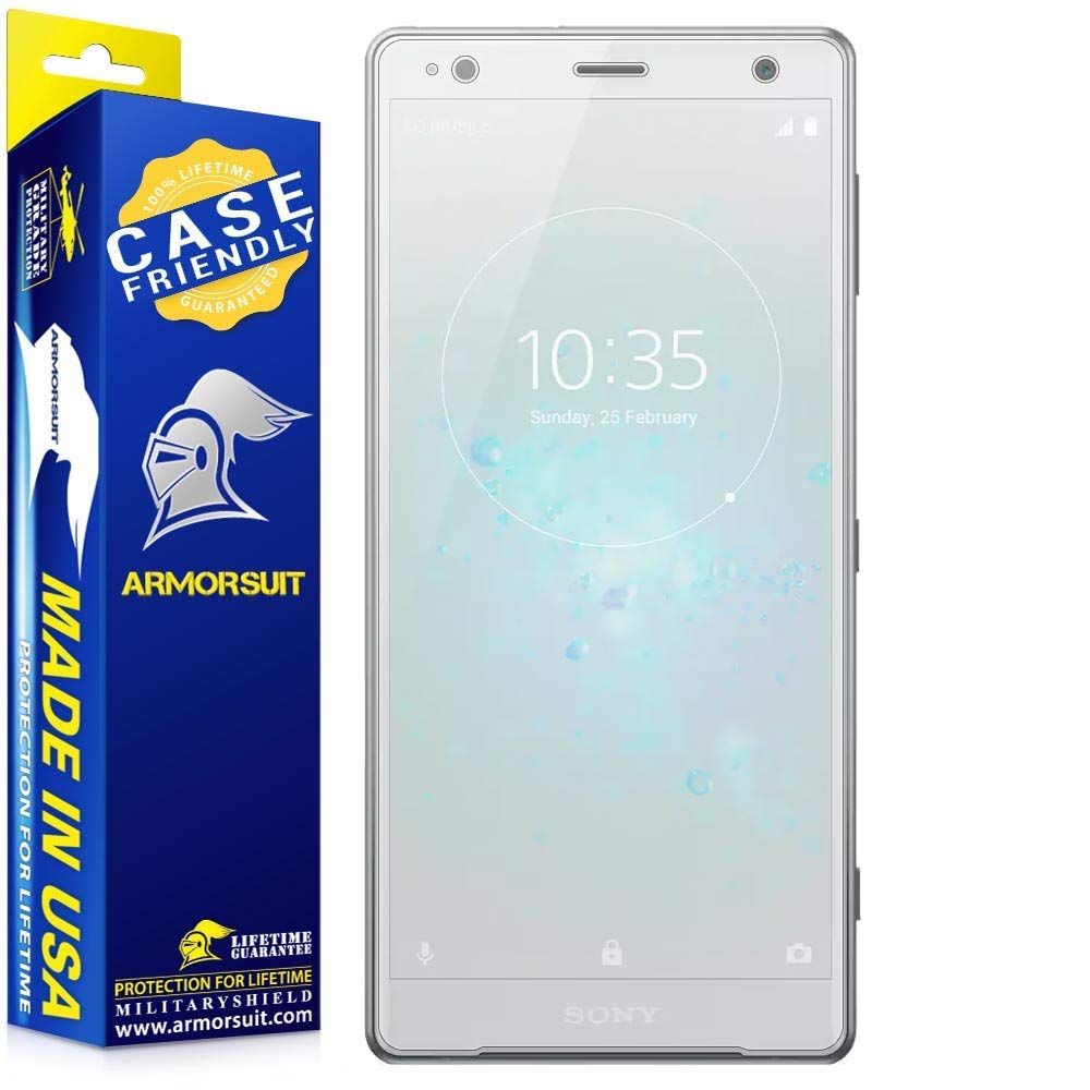 [2-Pack] Sony Xperia XZ2 Matte Case Friendly Screen Protector