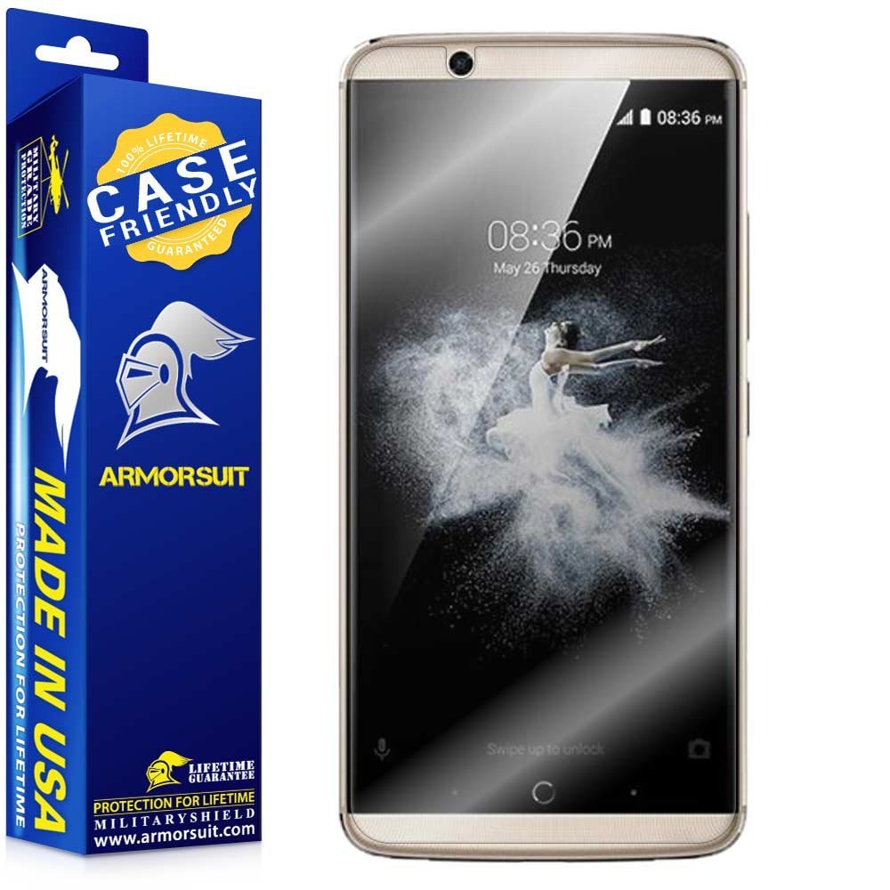 [2-Pack] ZTE Axon 7s Case Friendly Screen Protector