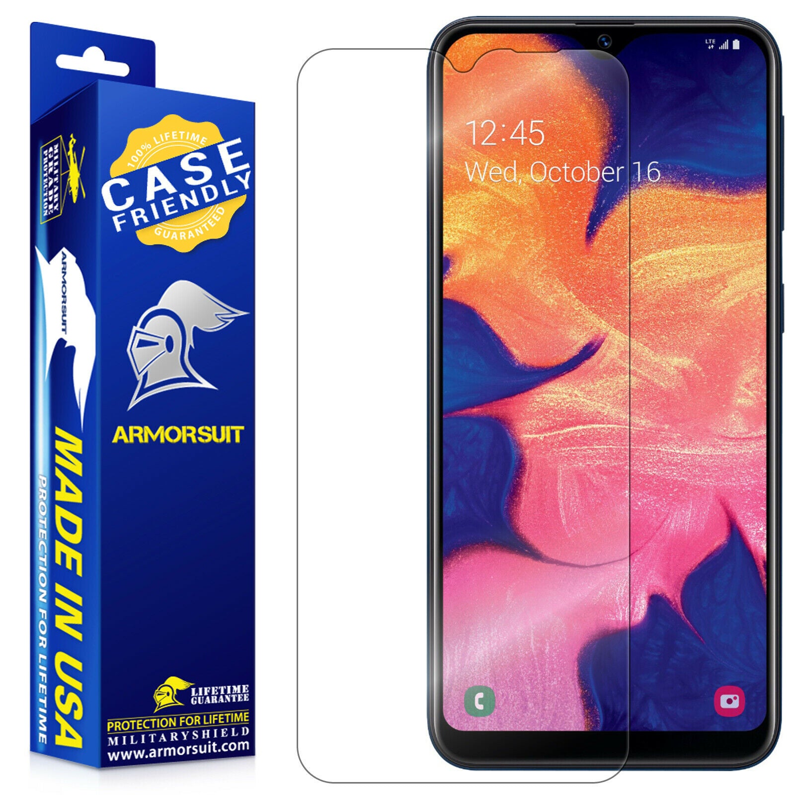 [2-Pack] Samsung Galaxy A10E Screen Protector - Case-Friendly