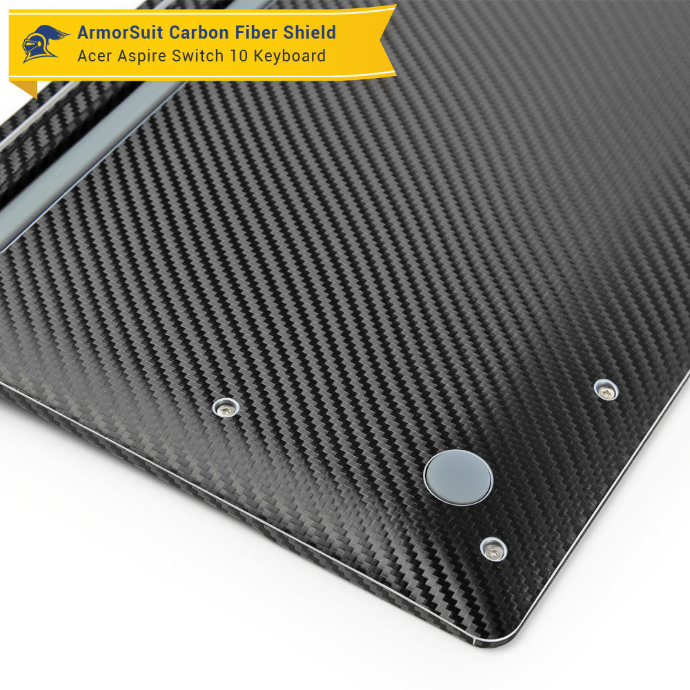 Acer Aspire Switch 10 (Model sw5-011) Keyboard Only - Black Carbon Fiber Film Protector
