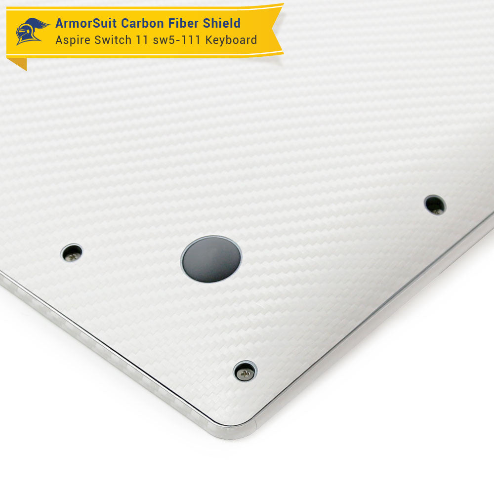Acer Aspire Switch 11 (SW5-111) White Carbon Fiber Skin (Keyboard Only)