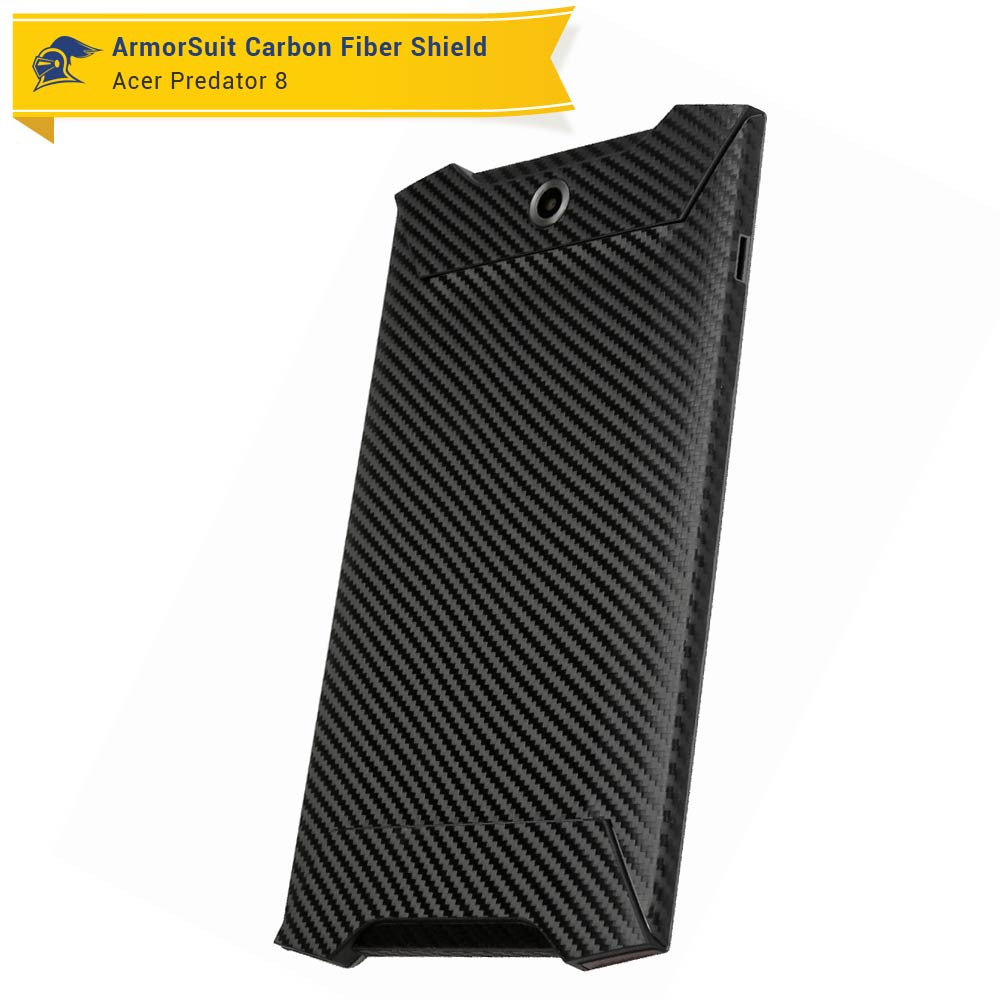 Acer Predator 8 Screen Protector + Black Carbon Fiber Skin