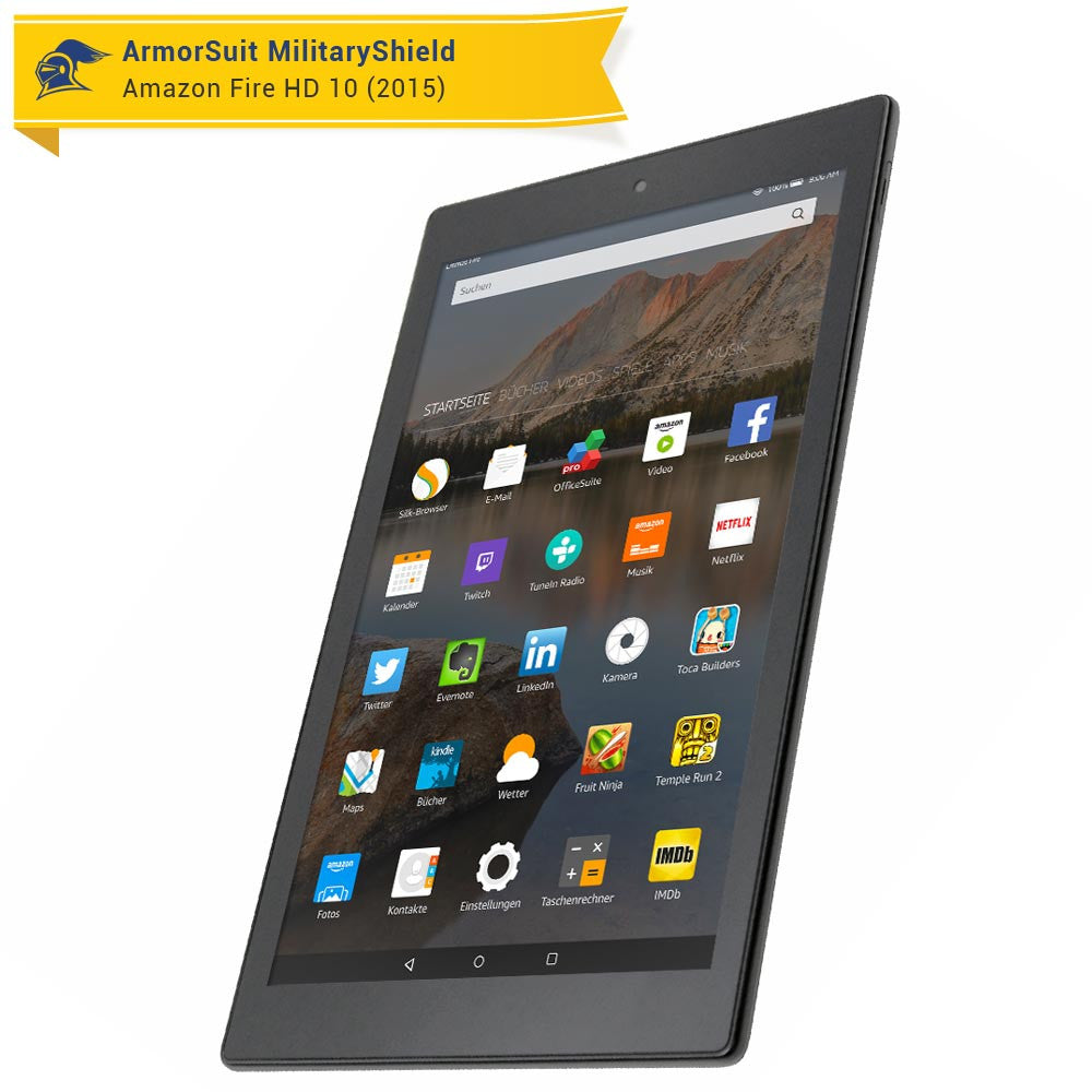 Amazon Fire HD 10 Clear Screen Protector (10.1" - 2015 Edition)