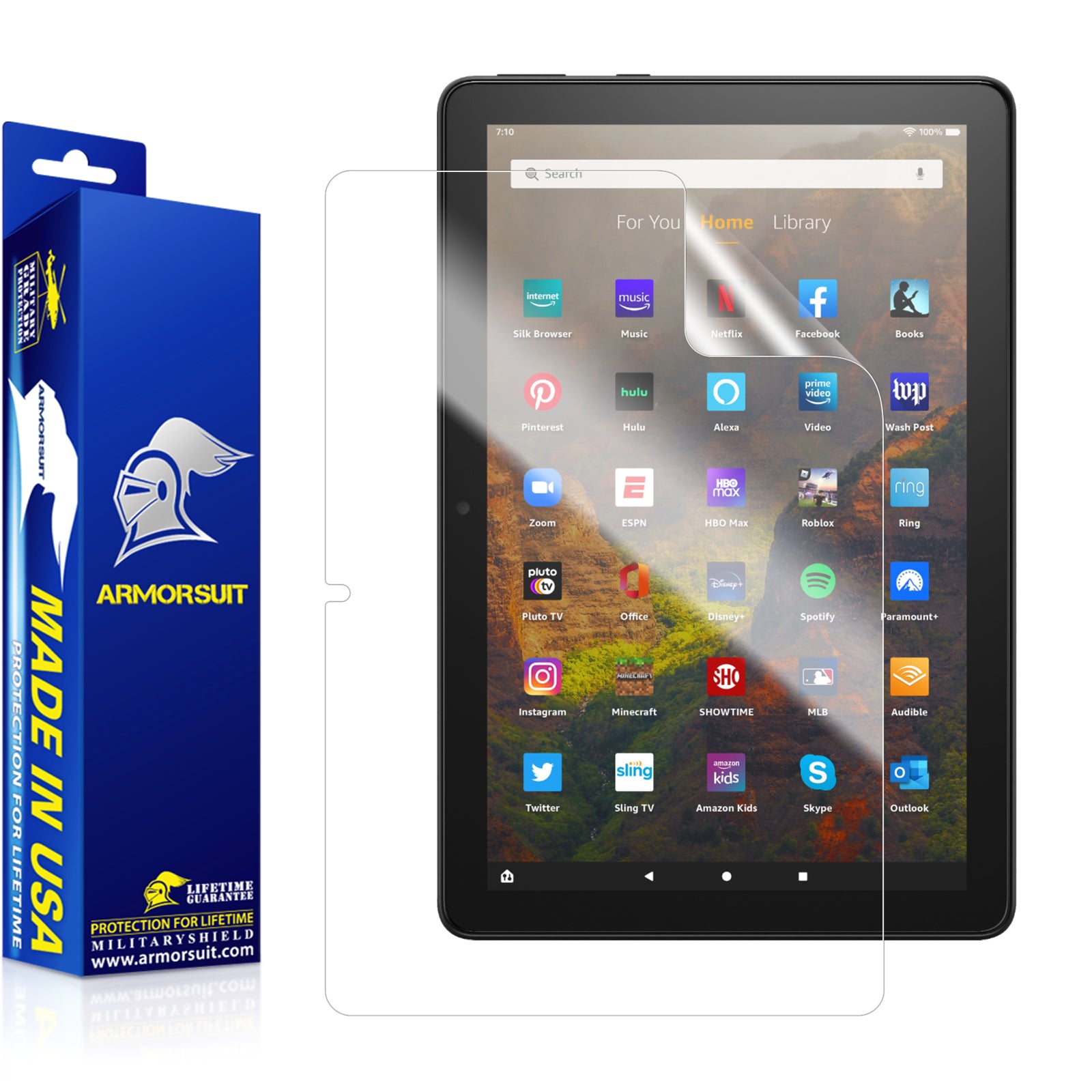 Amazon Fire HD 10 Plus 11th Generation Clear Screen Protector (10.1" - 2021 Edition)