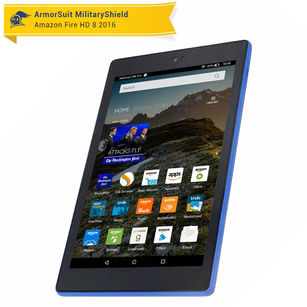 Amazon Fire HD 8 Screen Protector (6th Gen - 2016 Release) Screen Protector