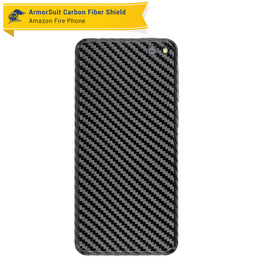 Amazon Fire Phone Screen Protector + Black Carbon Fiber Film Protector