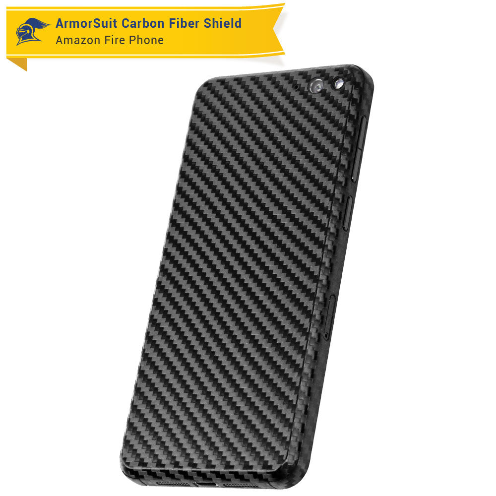 Amazon Fire Phone Screen Protector + Black Carbon Fiber Film Protector
