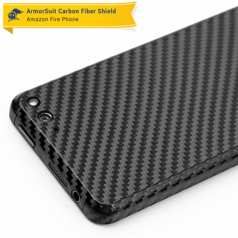 Amazon Fire Phone Screen Protector + Black Carbon Fiber Film Protector