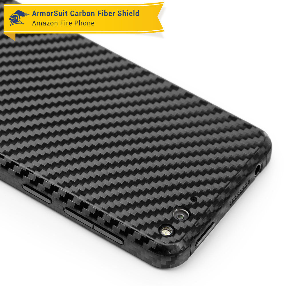 Amazon Fire Phone Screen Protector + Black Carbon Fiber Film Protector