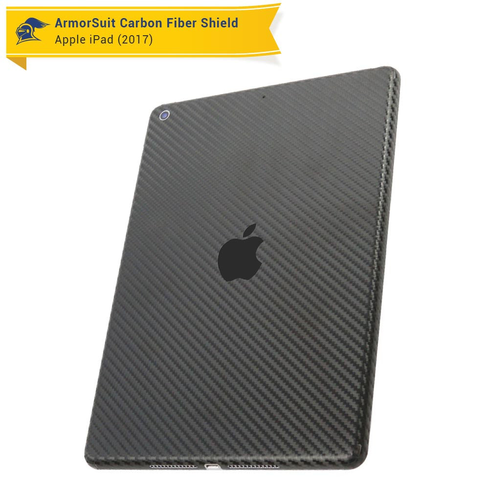 Apple iPad 9.7" (2018) WiFi ONLY Screen Protector + Carbon Fiber Skin