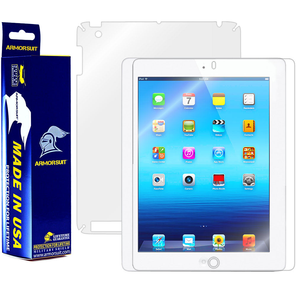 Apple iPad 3 Screen Protector + Full Body Skin Protector (3rd Gen)