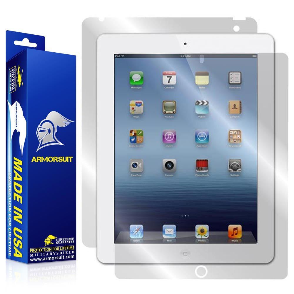 Apple iPad 3 Screen Protector + Full Body Skin Protector (Verizon 4G) - 3rd Gen