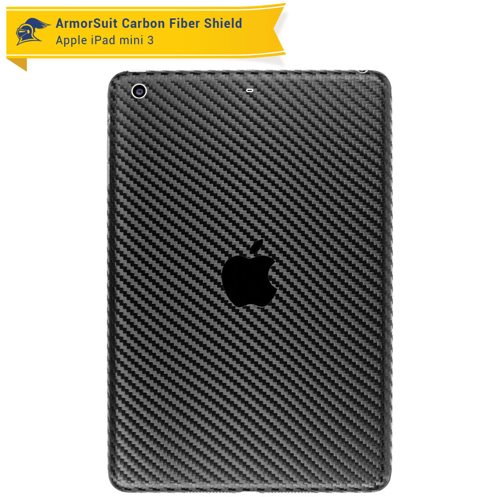 Apple iPad Mini 3 Screen Protector + Carbon Fiber Skin