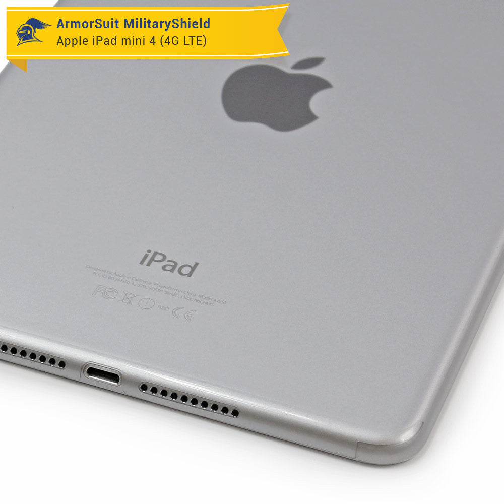 Apple iPad Mini 4 (WiFi + 4G LTE) Screen Protector + Full Body Skin Protector