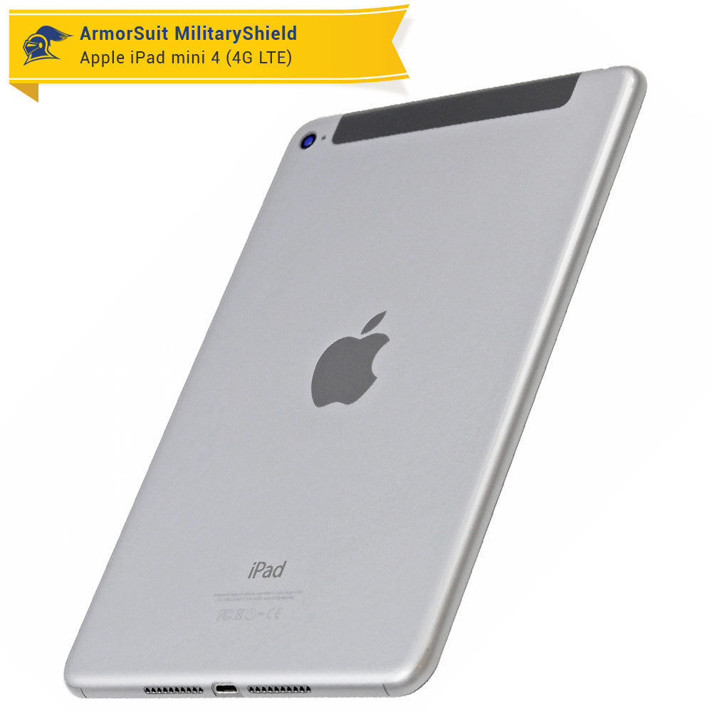 Apple iPad Mini 4 (Wifi + 4G LTE ) Matte (Anti-Glare) Screen Protector + Matte Full Body Skin Protector