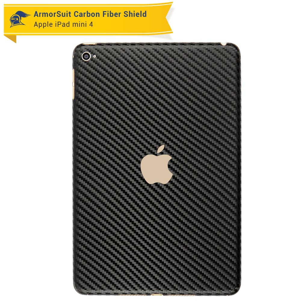 Apple iPad Mini 4 Screen Protector + Carbon Fiber Skin