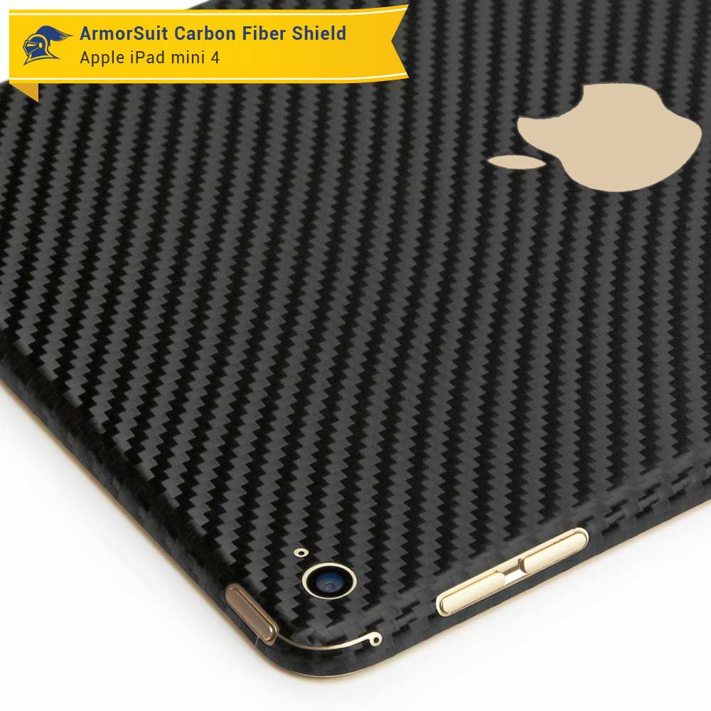 Apple iPad Mini 4 Screen Protector + Carbon Fiber Skin