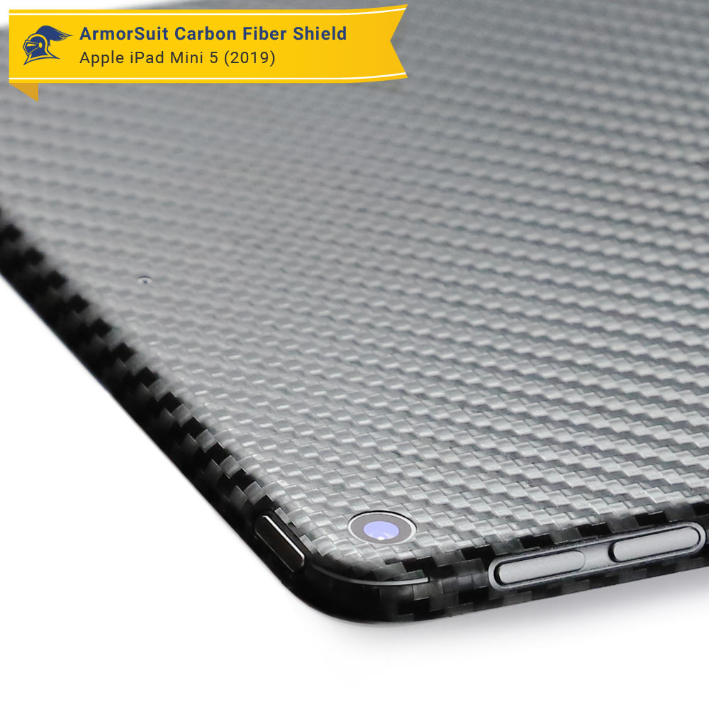 Apple iPad Mini 5 (2019) 4G LTE Screen Protector + Carbon Fiber Skin