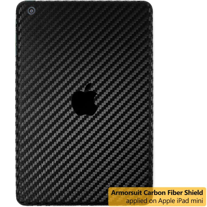 Apple iPad Mini Screen Protector + Black Carbon Fiber Film Protector