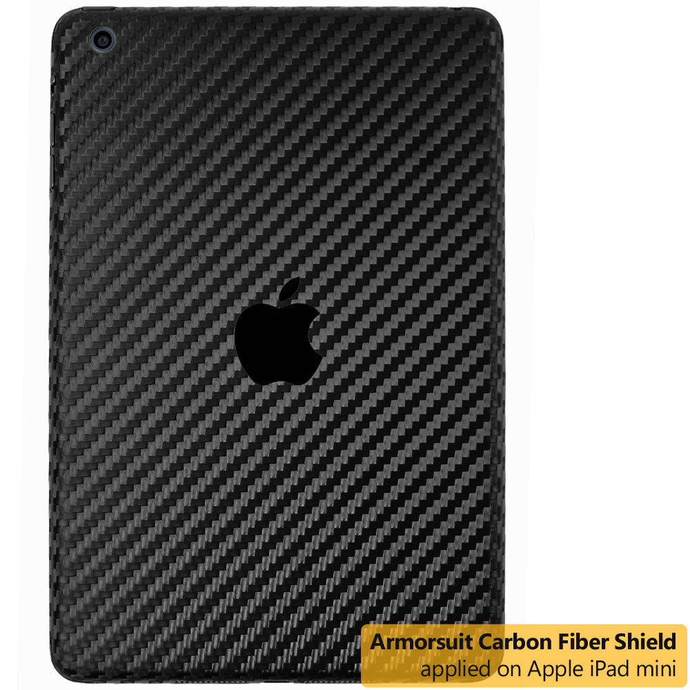 Apple iPad Mini (Wifi + 4G LTE) Screen Protector + Carbon Fiber Film Protector