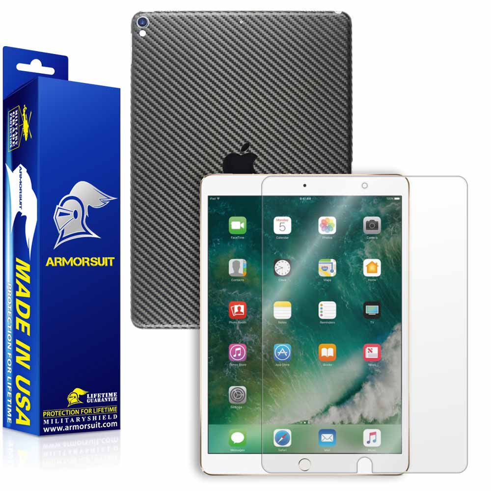 Apple iPad Pro 10.5" (2017) Screen Protector + Carbon Fiber (WiFi Only)